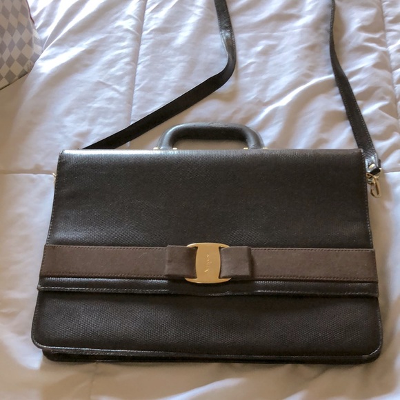 Salvatore Ferragamo Other - Vintage Salvatore Ferragamo Handbag Dark brown color